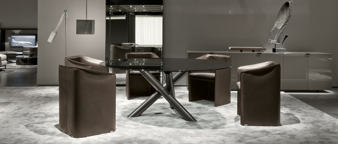 Tavolo Van Dyck by Minotti  |  design Rodolfo Dordoni